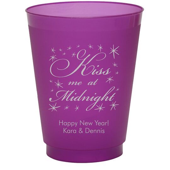 Kiss Me At Midnight Colored Shatterproof Cups